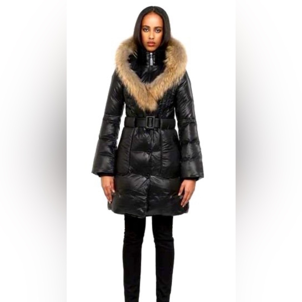 Mackage Candice-F3 down coat, black, size small. NEW